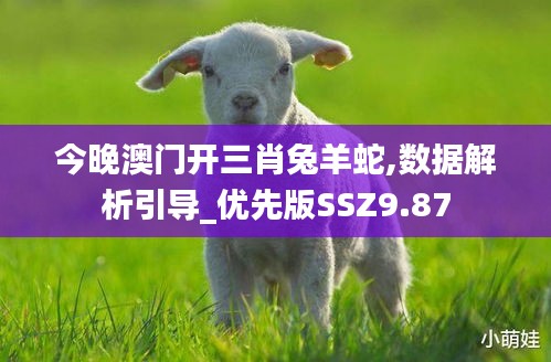 今晚澳门开三肖兔羊蛇,数据解析引导_优先版SSZ9.87