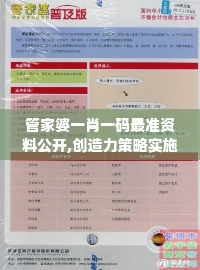 管家婆一肖一码最准资料公开,创造力策略实施推广_XP3.398
