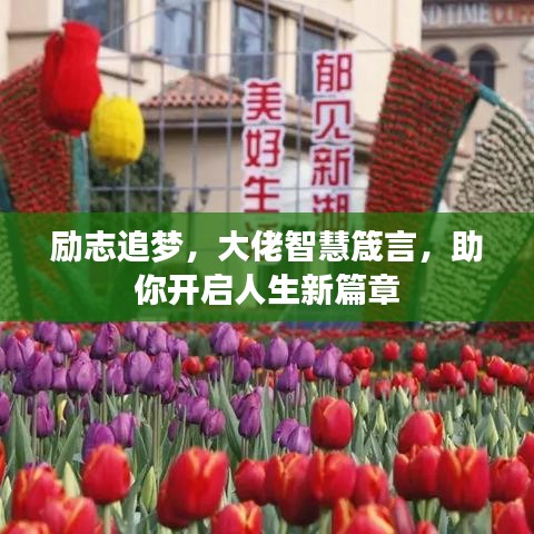 励志追梦，大佬智慧箴言，助你开启人生新篇章