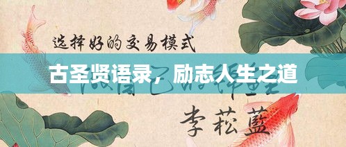 古圣贤语录，励志人生之道