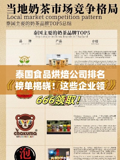 泰国食品烘焙公司排名榜单揭晓！这些企业领跑市场！