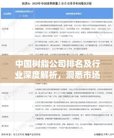 中国树脂公司排名及行业深度解析，洞悉市场趋势与竞争格局
