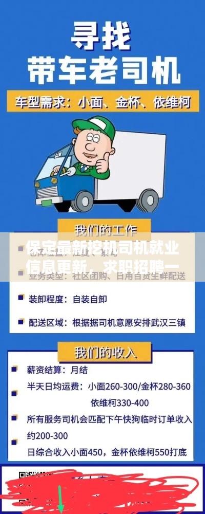 保定最新挖机司机就业信息更新，求职招聘一网打尽！