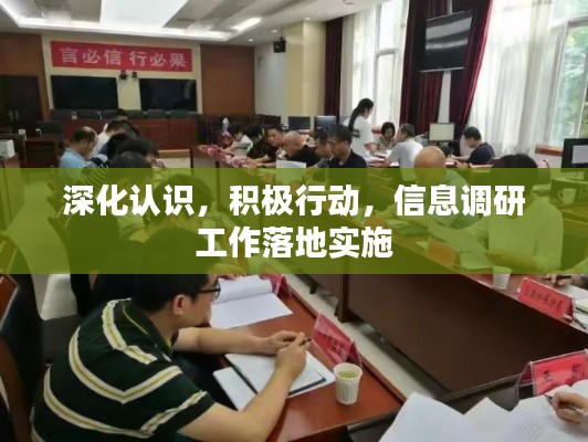 深化认识，积极行动，信息调研工作落地实施