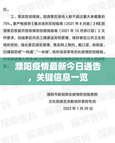 濮阳疫情最新今日通告，关键信息一览