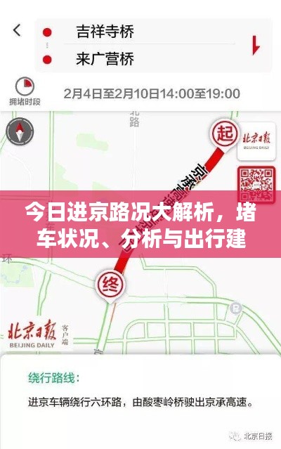 今日进京路况大解析，堵车状况、分析与出行建议全知道